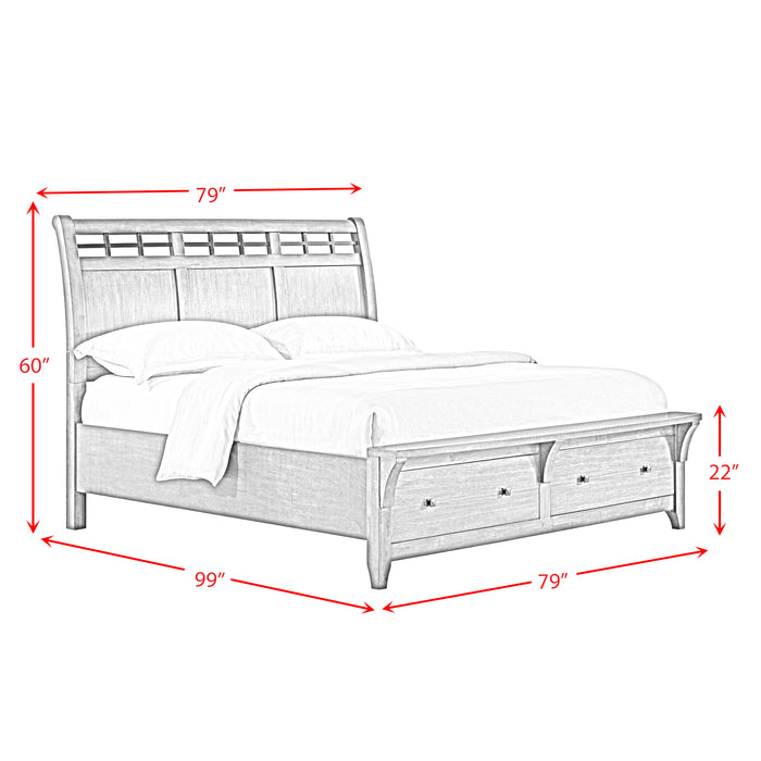 Gage Sleigh Storage Bed