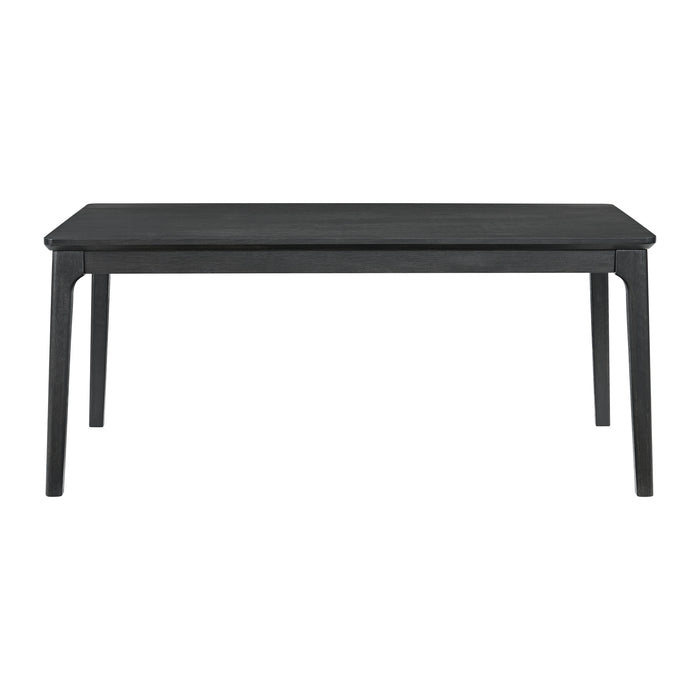 Garcia 6PC Dining Set with Table, 4 Chairs, and Bench in Black