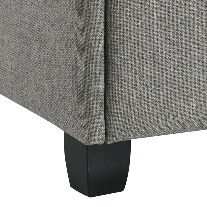 Hacienda Queen Storage Bed W/Tacoma Grey CM 003 (3A Packing)