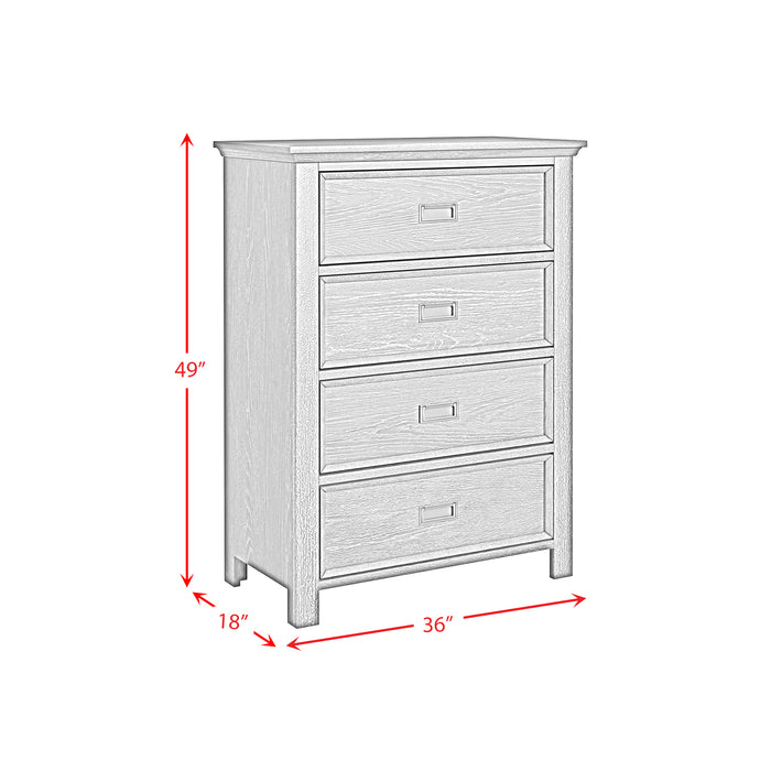 Hampton Kids Over Bunk with Ladder and Trundle Bedroom Set