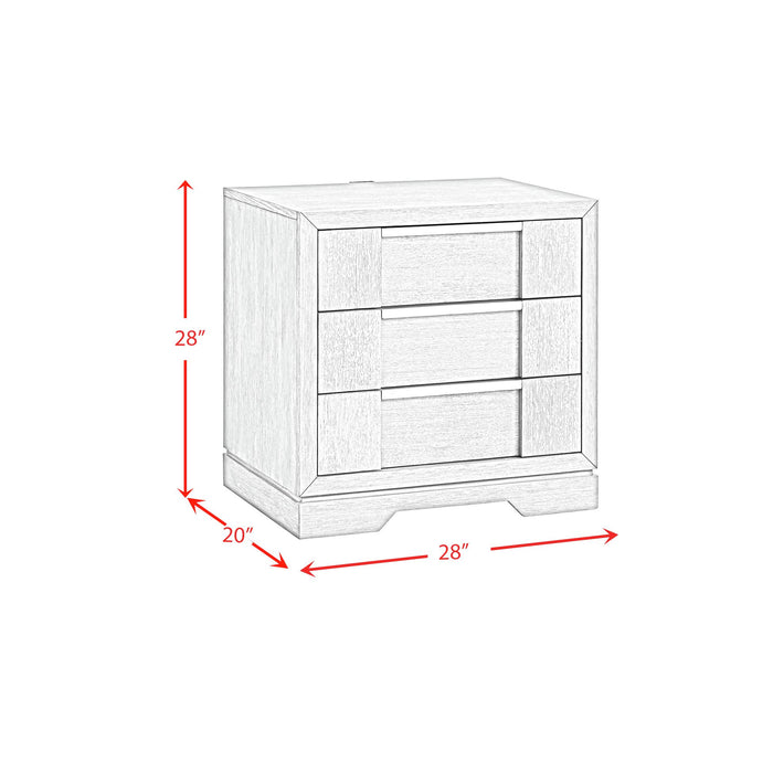 Kelis Panel Bedroom Set with LED