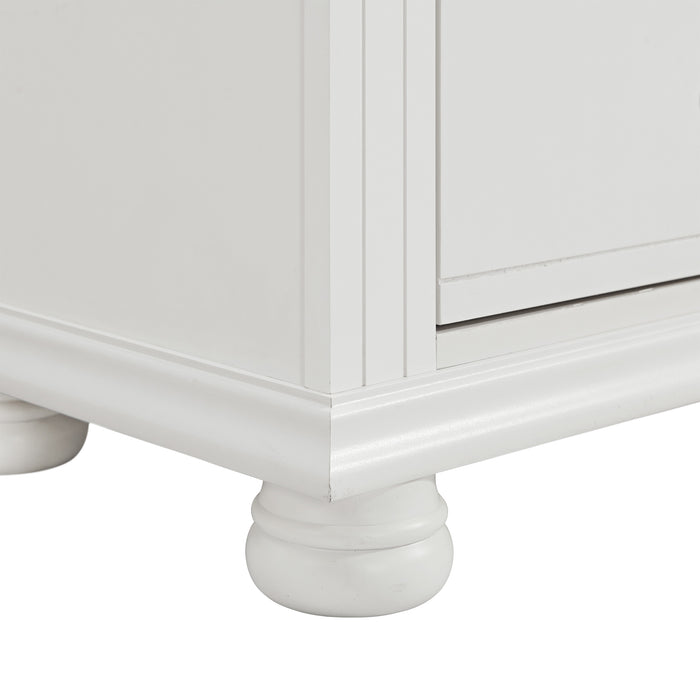 Kona 6-Drawer Dresser in White