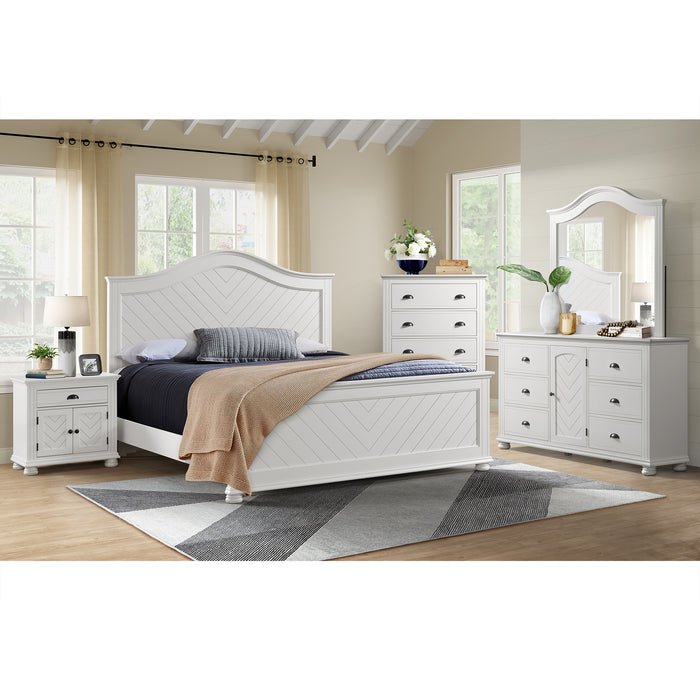 Kona 6-Drawer Dresser in White