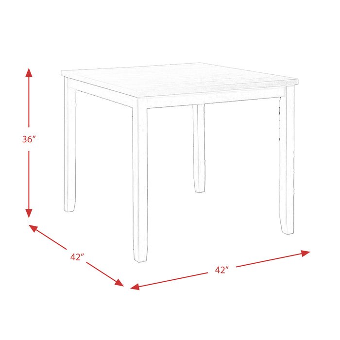 Martin 5pc Counter Set (Dark Brown Top - White Base)