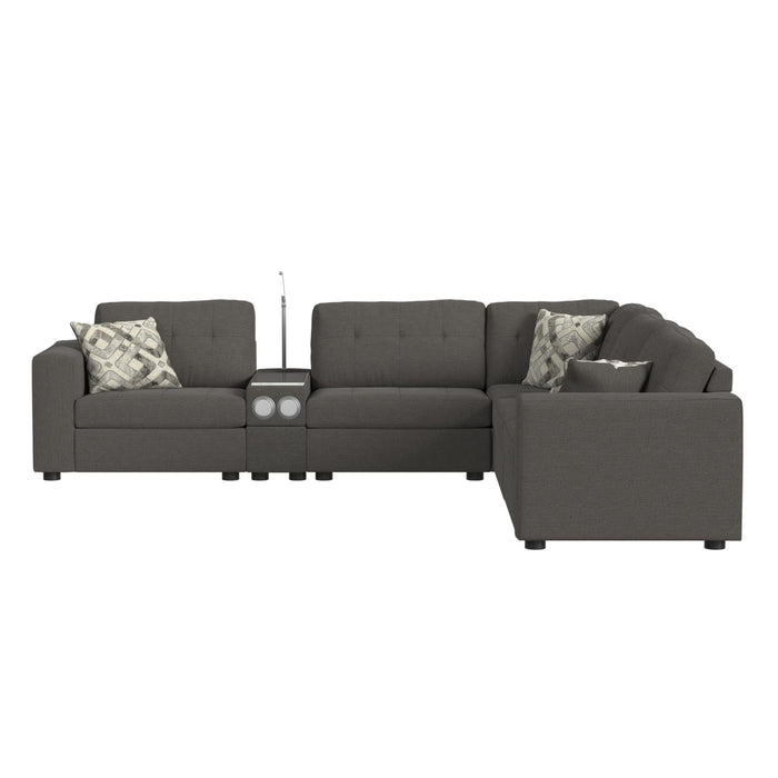 Options One LHF Chair in Palmer Plus Ash with 1 Pillow 20"ÔøΩ