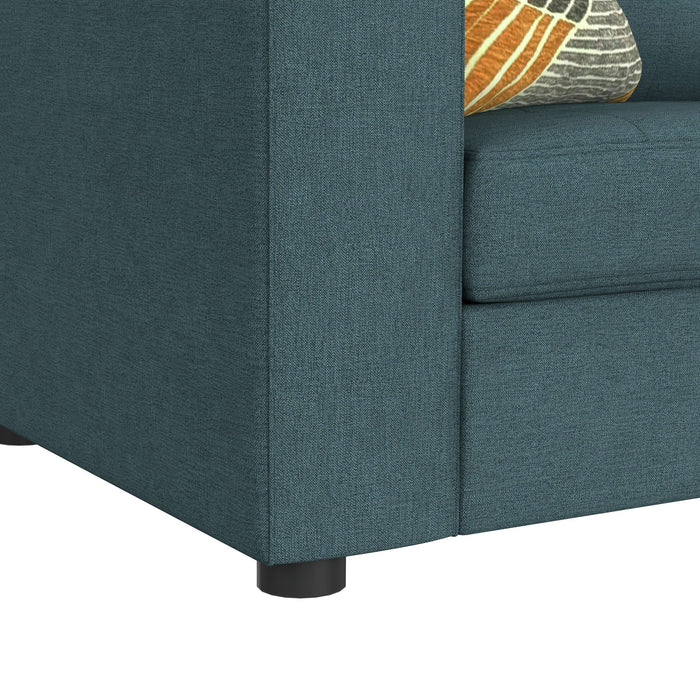 Options One 7PC Living Room Set in Palmer Plus Teal