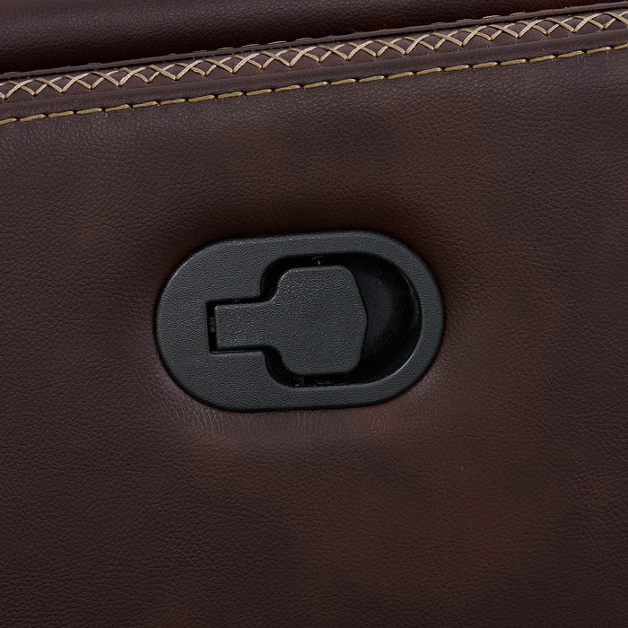 Panther 3PC Living Room Set in Neono Brown-Sofa, Loveseat & Recliner