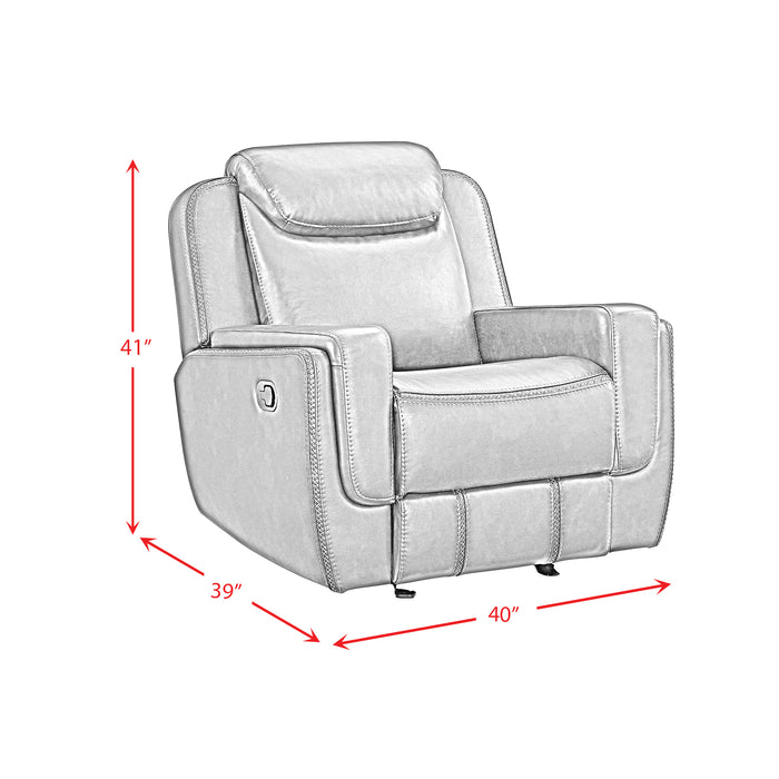 Panther 3PC Living Room Set in Neono Brown-Sofa, Loveseat & Recliner