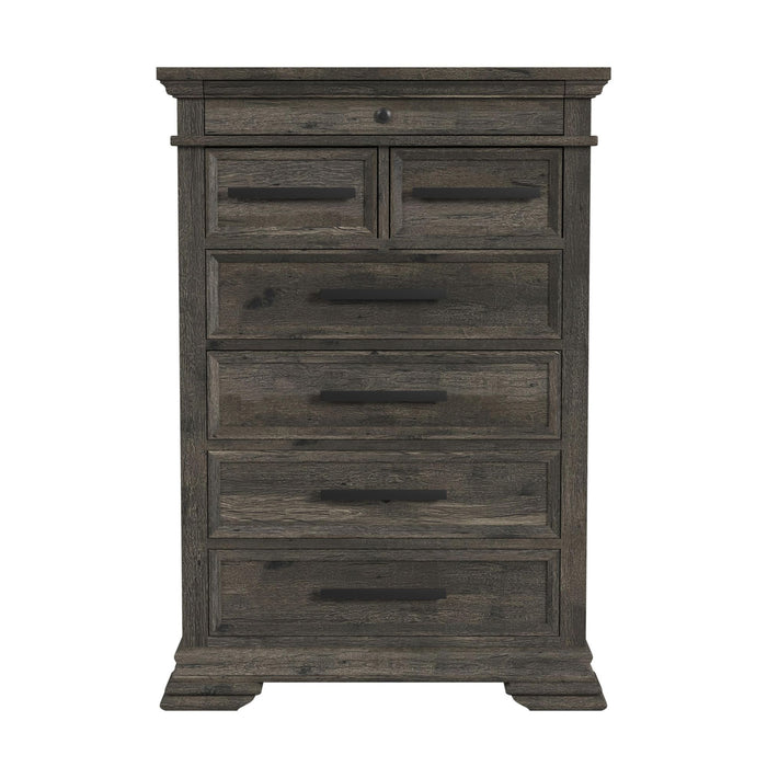 Park Ridge 6-Drawer Chest in Charcoal