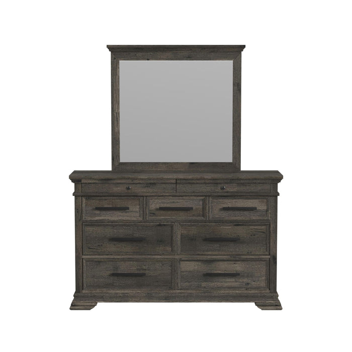 Park Ridge Dresser and Mirror Set in Charcoal