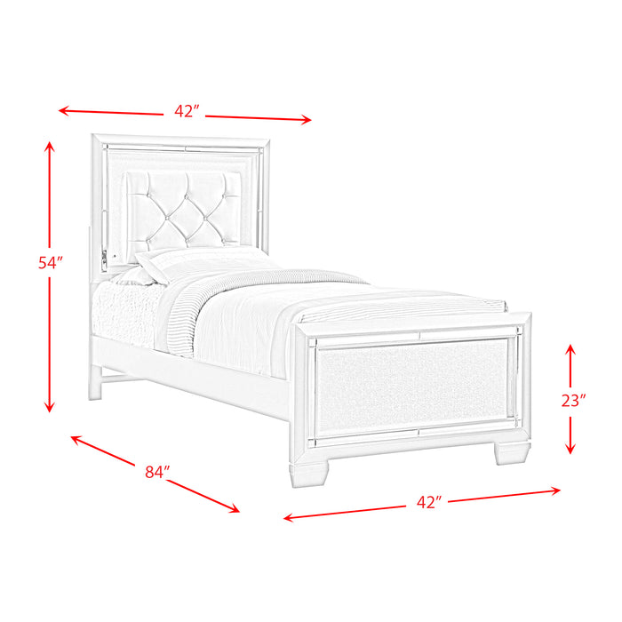 PLATINUM YOUTH PLATFORM BEDROOM SET