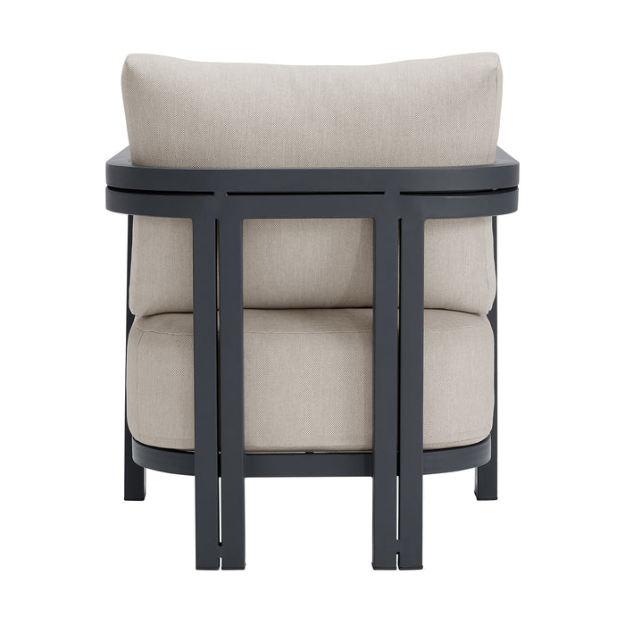 Playa Chair - Dark Grey and Olefin Beige (2 Per Carton)