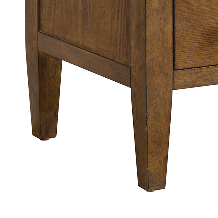 Portico File Cabinet in Brown Oak