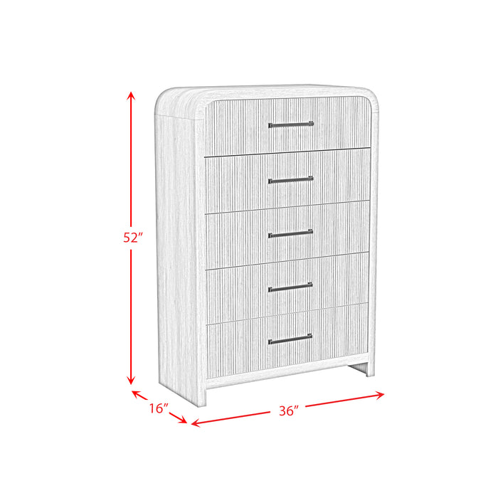 Ridgemont 5-Drawer Chest in Natural