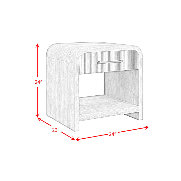 Ridgemont 3PC Occasional Table Set in Black with Grain-Coffee Table & Two End Table