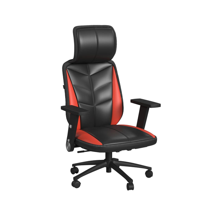 Rollins Gaming Chair with LED and Speaker in Black and Red - 3A Packing