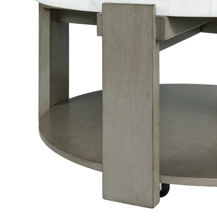 Rosamel Round Coffee Table in Ash Brown