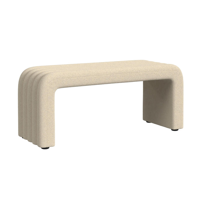 Seqouia Bench With 2 Stools in Ching Cream