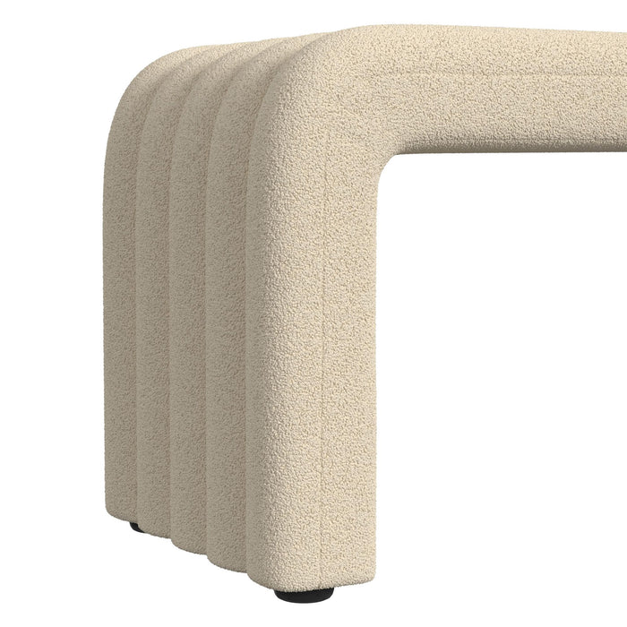 Seqouia Bench With 2 Stools in Ching Cream