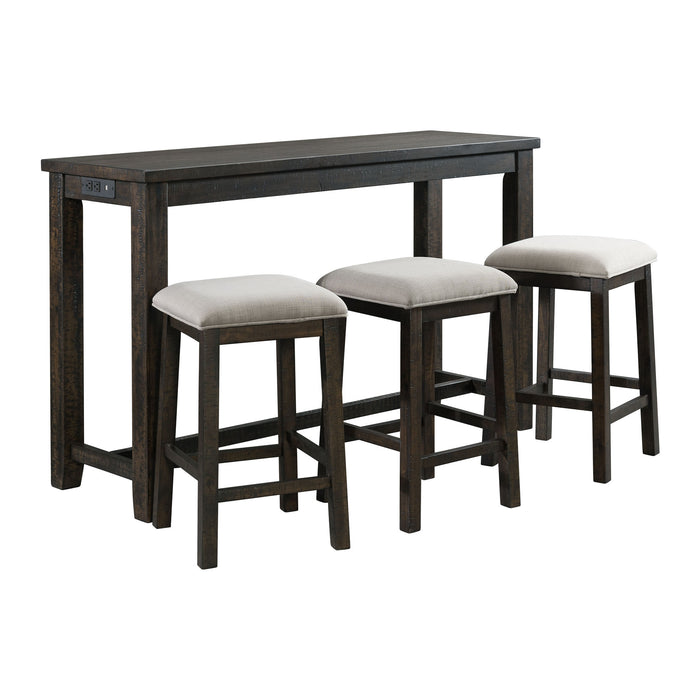 Stone Occasional Bar Table Single Pack (Table + Three Stools)