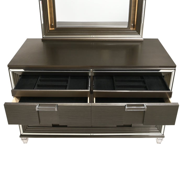Twenty Nine 6-Drawer Dresser w/ Mood Lighting Mirror