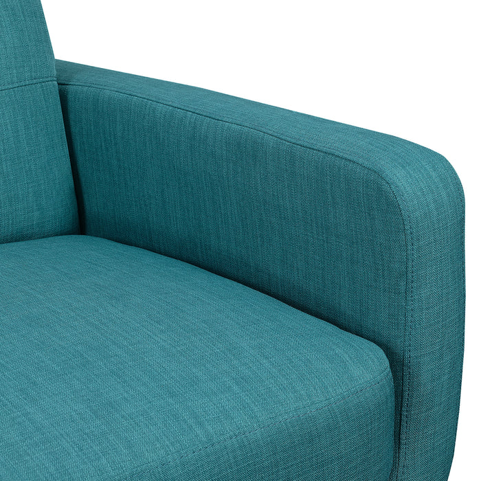 Hadley Sofa & Loveseat Set in Teal