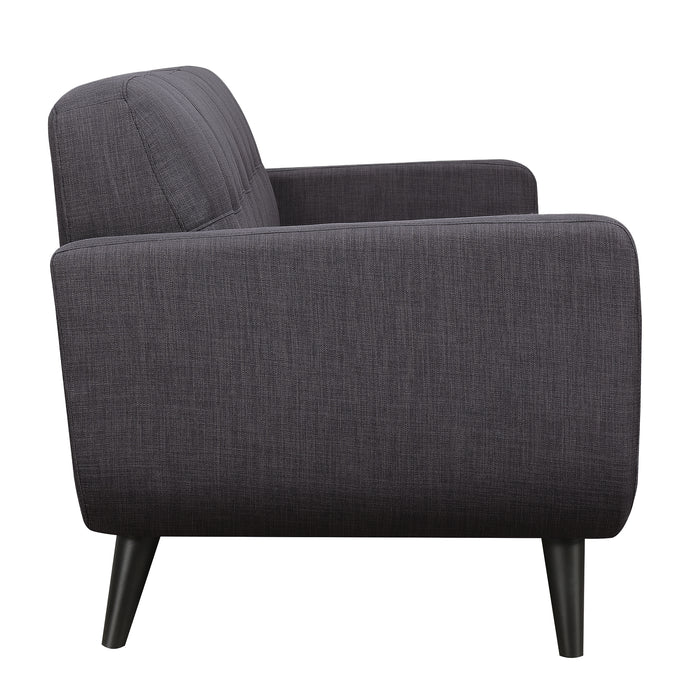 Hadley 4480 KD Love Seat Heirloom Charcoal w/No Pillows