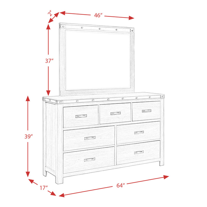 Wade 7-Drawer Dresser & Mirror Set