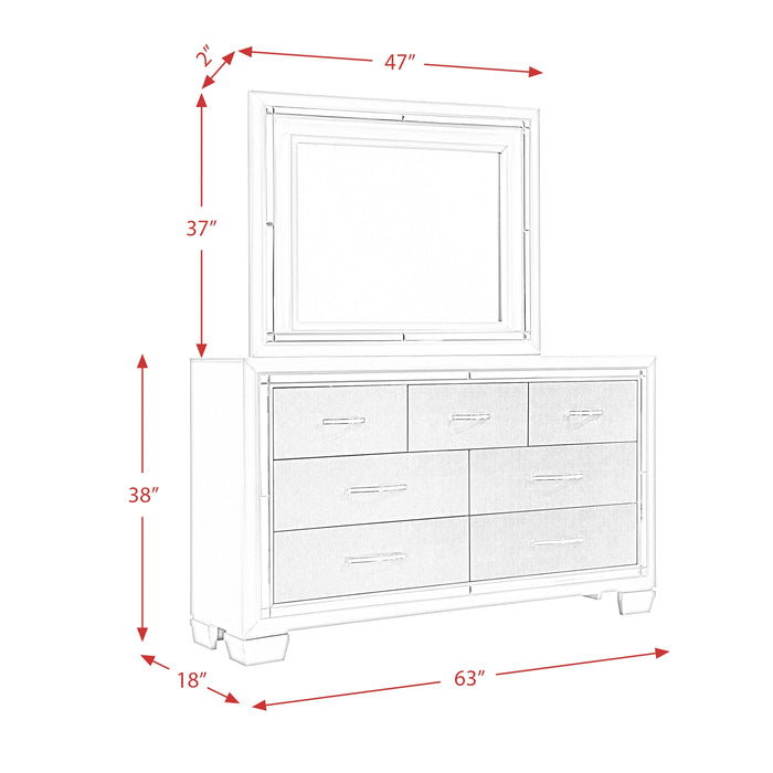 Platinum Platform Storage Bedroom Set