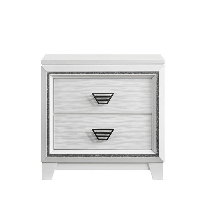Elements International Moondance Nightstand in White