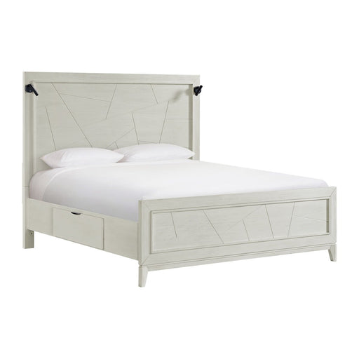 Elements International Artis Queen Storage Bed in White image