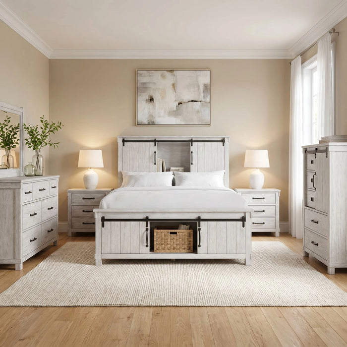 Scott Dresser & Mirror Set White Finish
