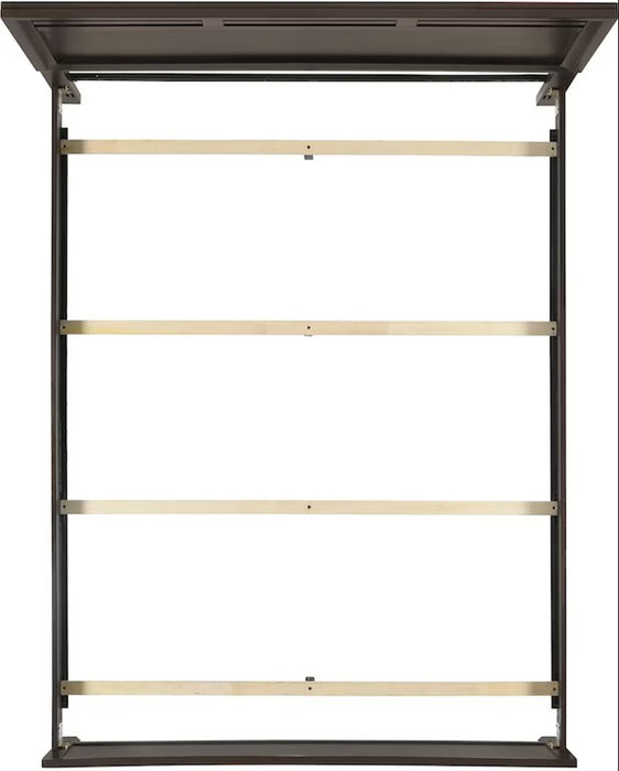 Elements International Beaumont Twin Panel Bed in Merlot