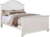 Elements International Brook White Twin Panel Bed in Lacquer White image