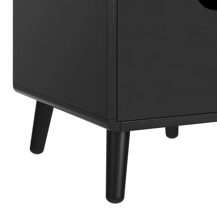 Halo Smart End Table in Black