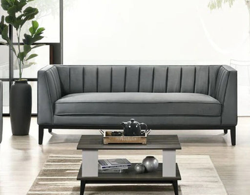 Elements International Calais Sofa in Light Grey image