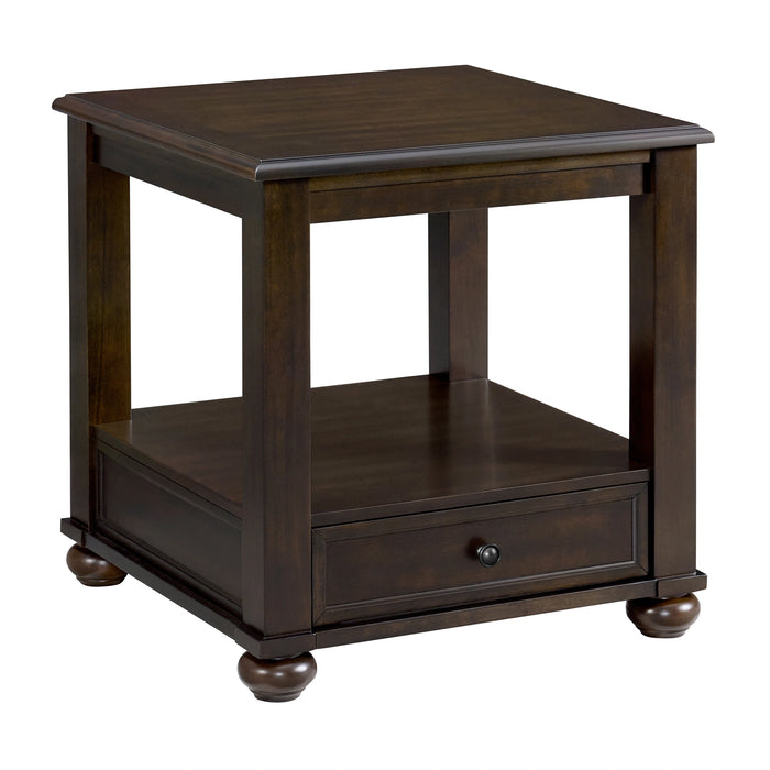 Wagner 2PC Occasional Table Set in Cherry-Square Lift-Top Coffee Table & End Table