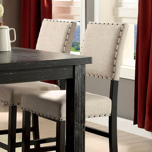 Sania 5 Pc Counter Ht Table Set Rustic