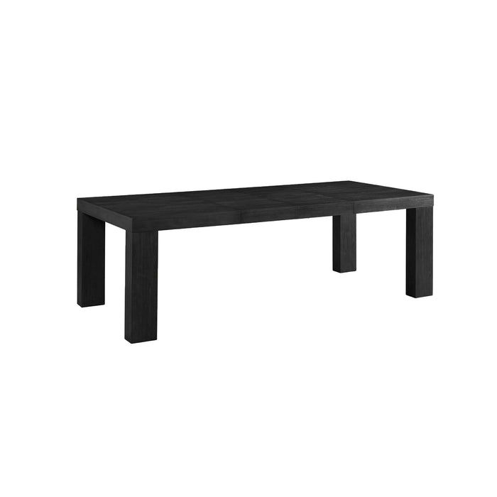 Grady 7PC Dining Set in Black-Table & Six Slat Back Chairs