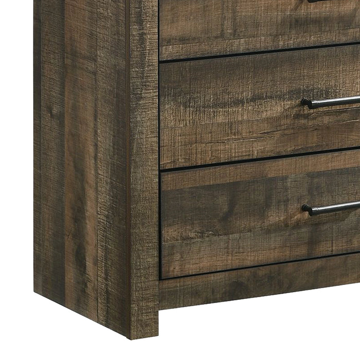 Bailey Bookcase Panel Bedroom Set with 2 Nightstands