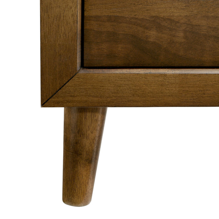 Malibu 6-Drawer Dresser & Mirror in Walnut