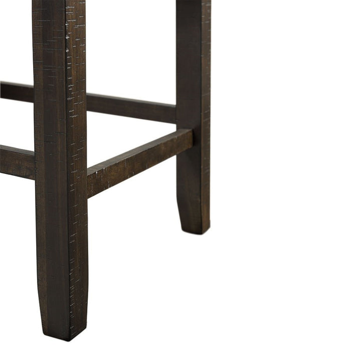 Elements International Colorado Counter Height Chair in Charcoal