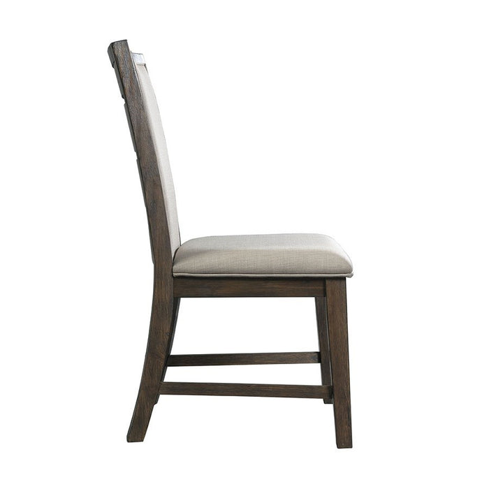 Elements International Grady Side Chair (Set of 2) in Brown