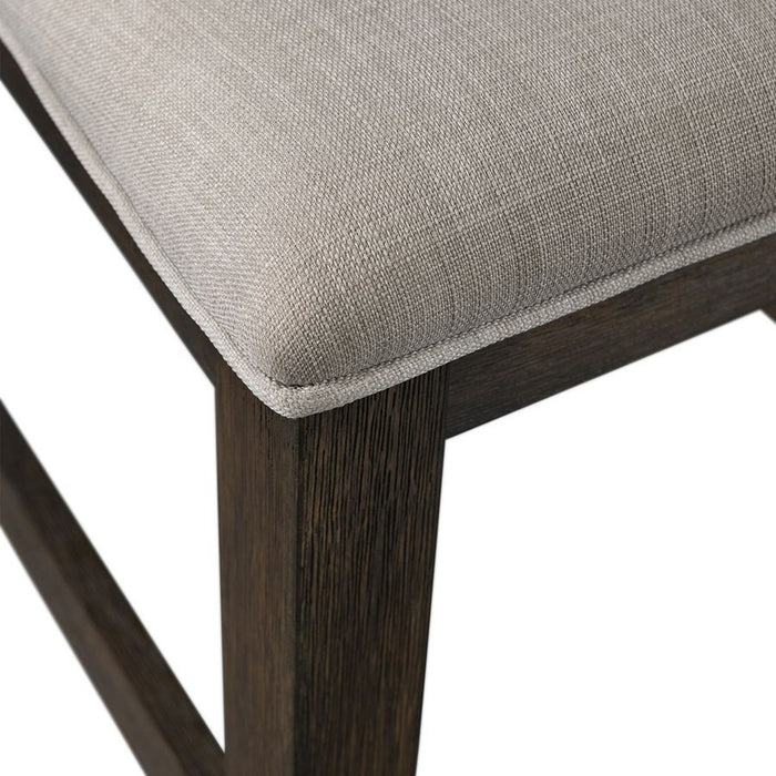 Elements International Grady Side Chair (Set of 2) in Brown