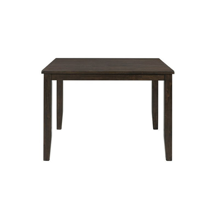 Elements International Mango Counter Height Dining Table in Dark Brown