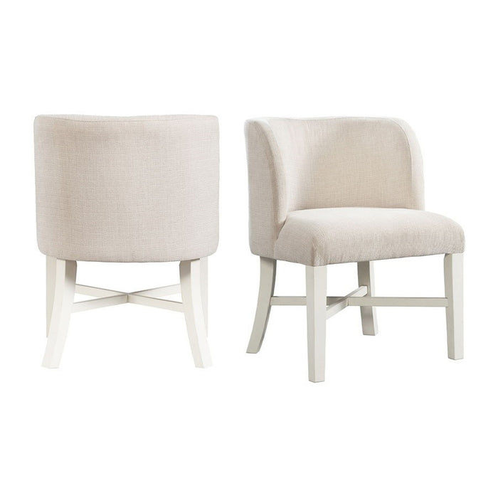 Elements International Park Creek Parson Side Chair (Set of 2) in Two-Tone image