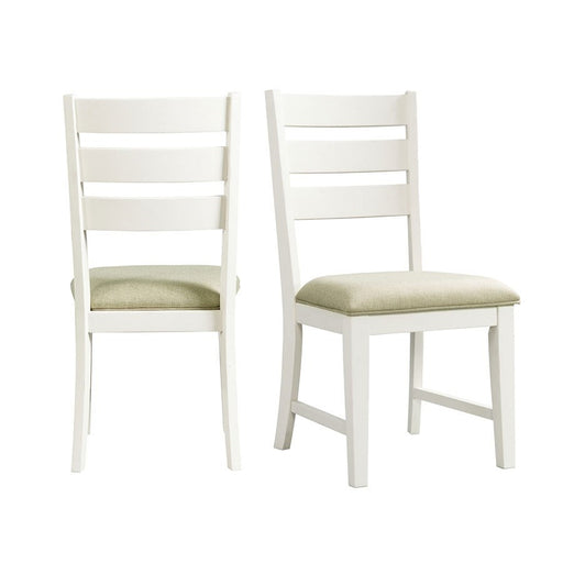 Elements International Park Creek Slat Back Side Chair (Set of 2) in Two-Tone image