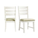 Elements International Park Creek Slat Back Side Chair (Set of 2) in Two-Tone image