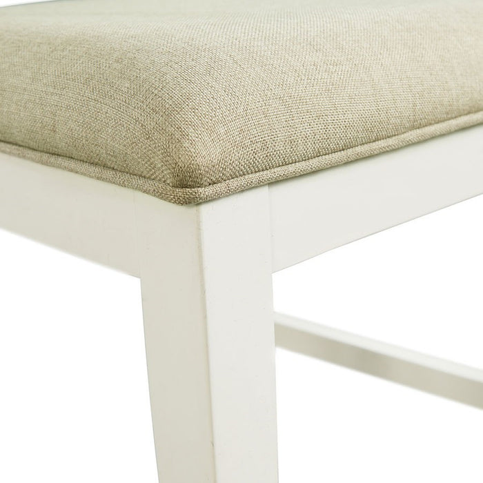 Elements International Park Creek Slat Back Side Chair (Set of 2) in Two-Tone