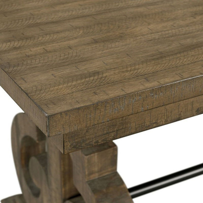 Elements International Stone Dining Table in Grey